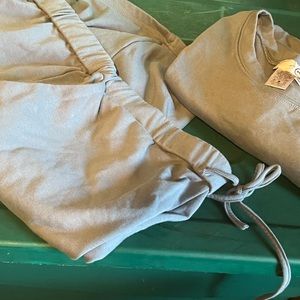 MG 2 Piece Blue Gray Short Set